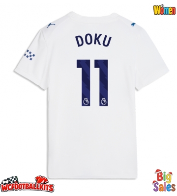 Manchester City Jeremy Doku #11 Replica Third Stadium Shirt for Women 2026-27 Short Sleeve
